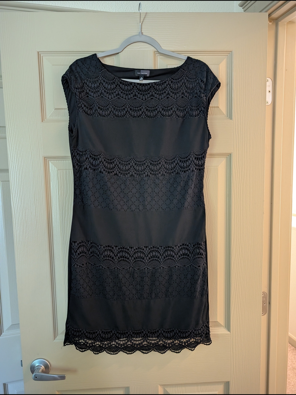 The Limited Black Lace Accent Dress